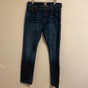 PRPS Mens Jeans Slim Straight Leg Button Fly Denim Size 34